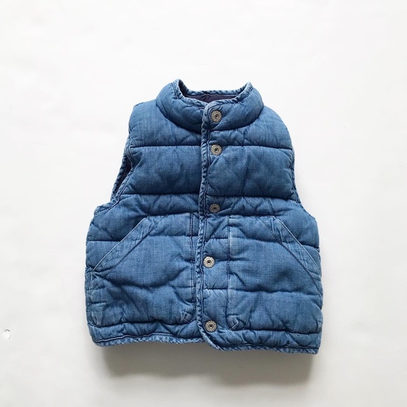GAP Other - Babygap chambray puffer vest VGUC 2T